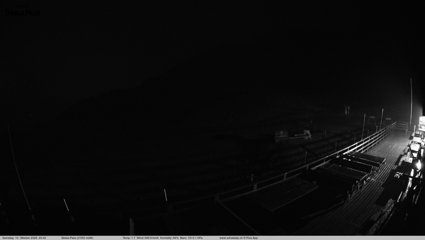 Archived image Webcam Schatzalp - Strela Pass