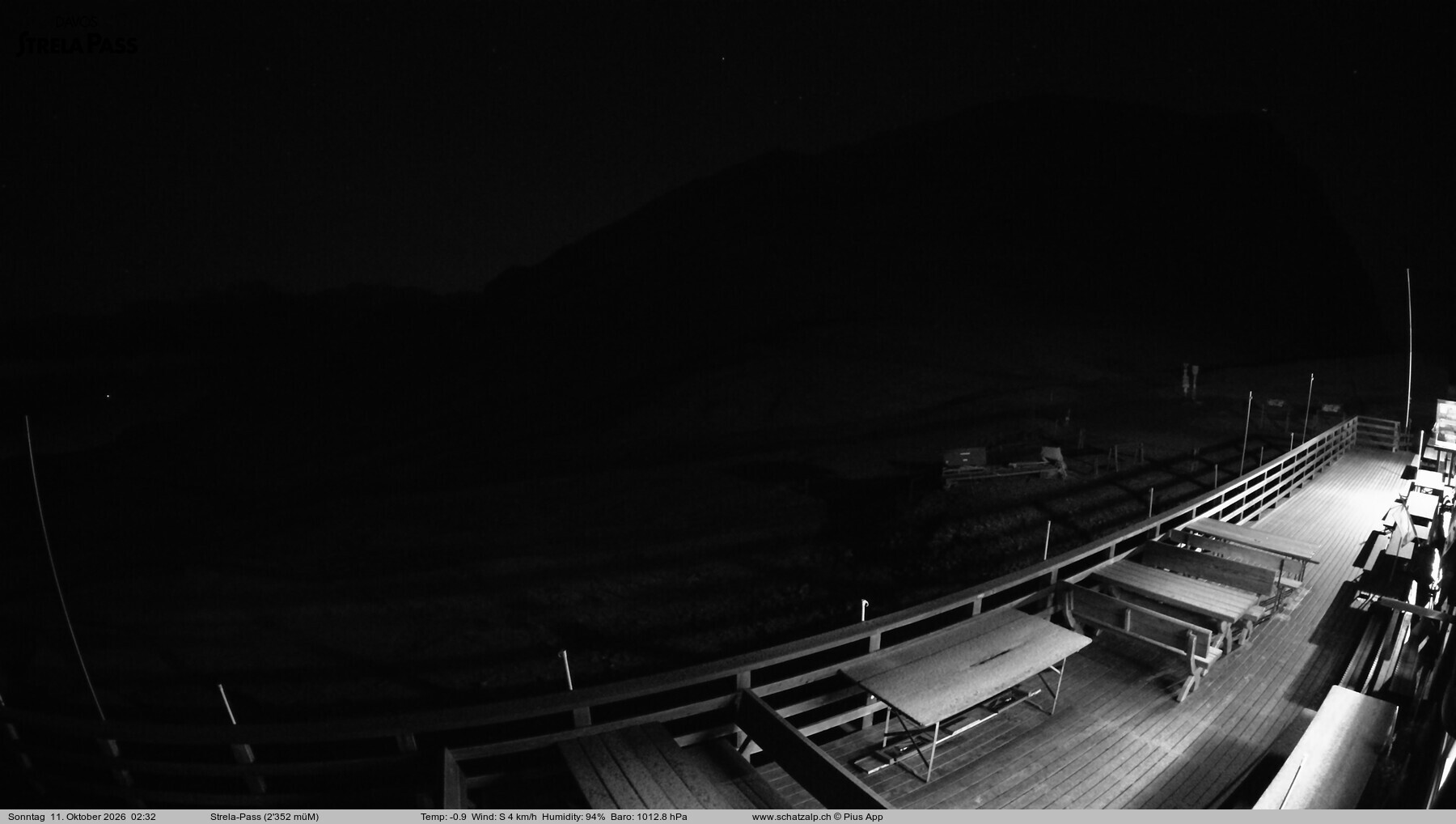 Archiv Foto Webcam Restaurant Strela Pass Schatzalp