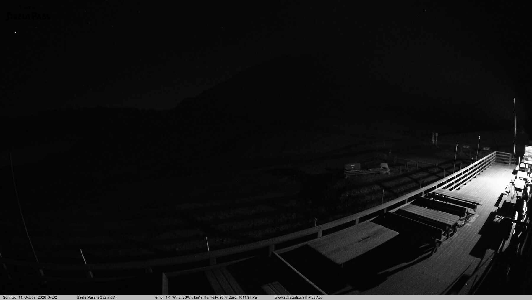 Archived image Webcam Schatzalp - Strela Pass