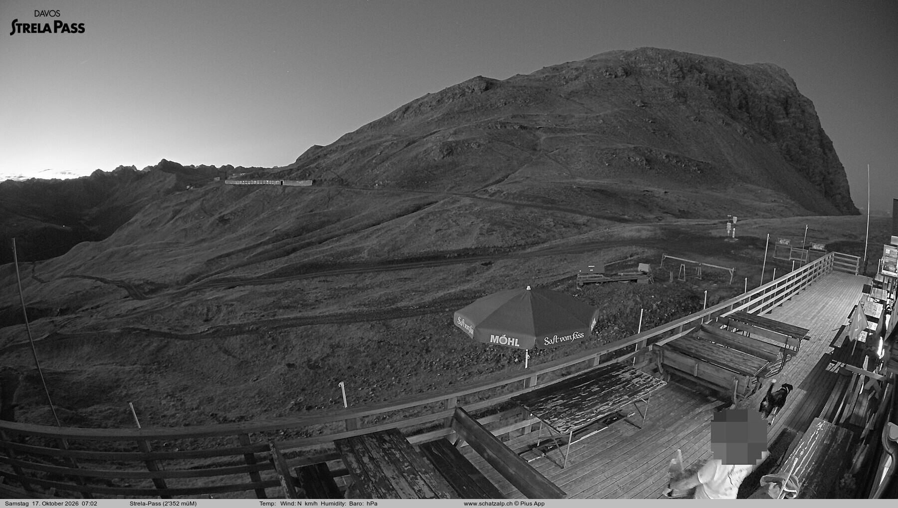 Archived image Webcam Schatzalp - Strela Pass
