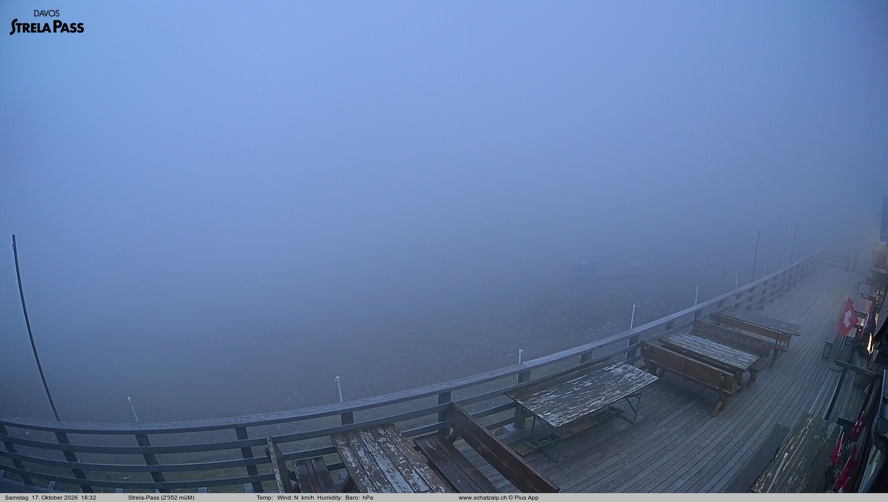 Archived image Webcam Schatzalp - Strela Pass