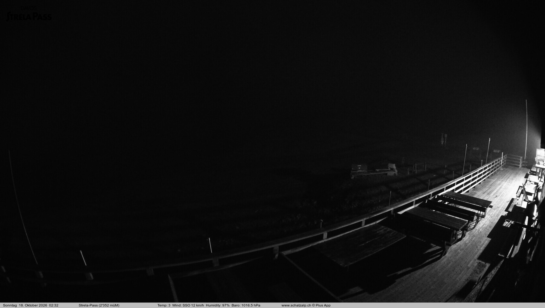 Archiv Foto Webcam Restaurant Strela Pass Schatzalp