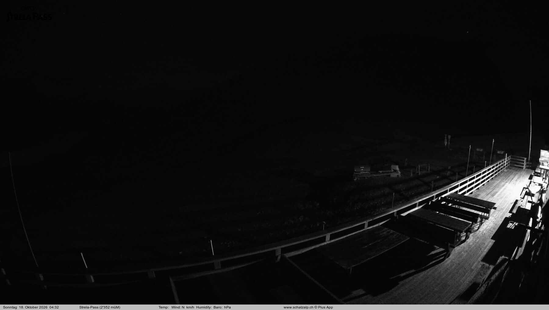 Archiv Foto Webcam Restaurant Strela Pass Schatzalp