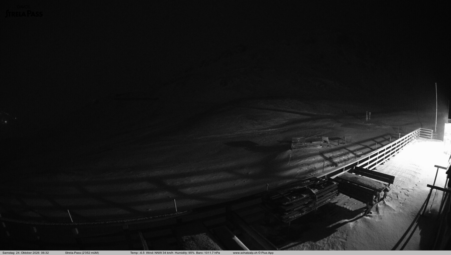 Archiv Foto Webcam Restaurant Strela Pass Schatzalp