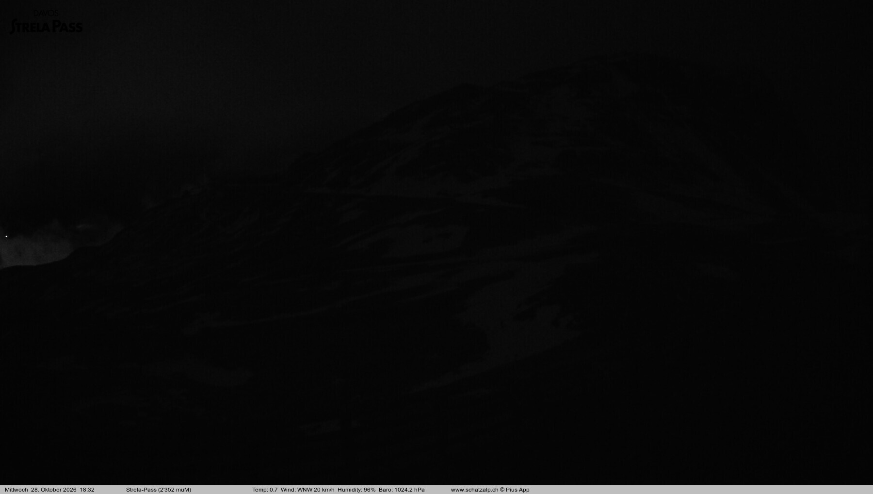 Archived image Webcam Schatzalp - Strela Pass