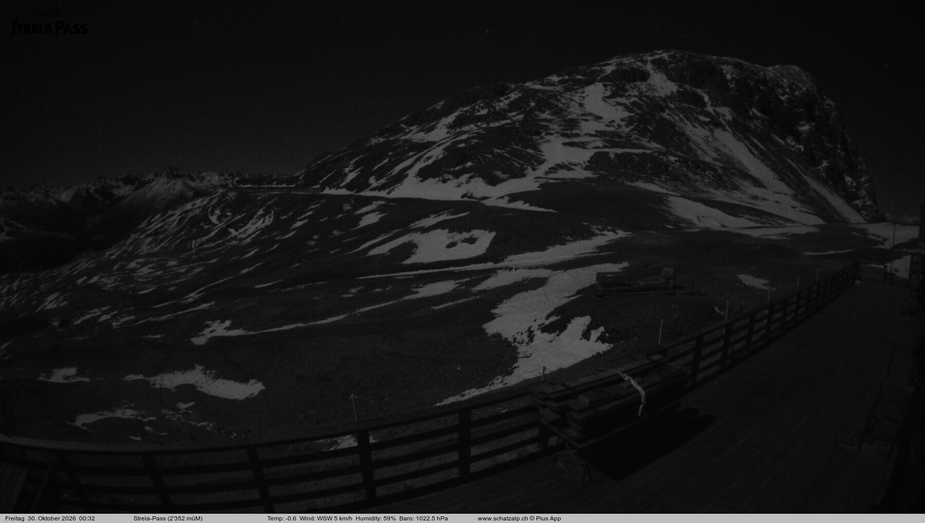 Archiv Foto Webcam Restaurant Strela Pass Schatzalp