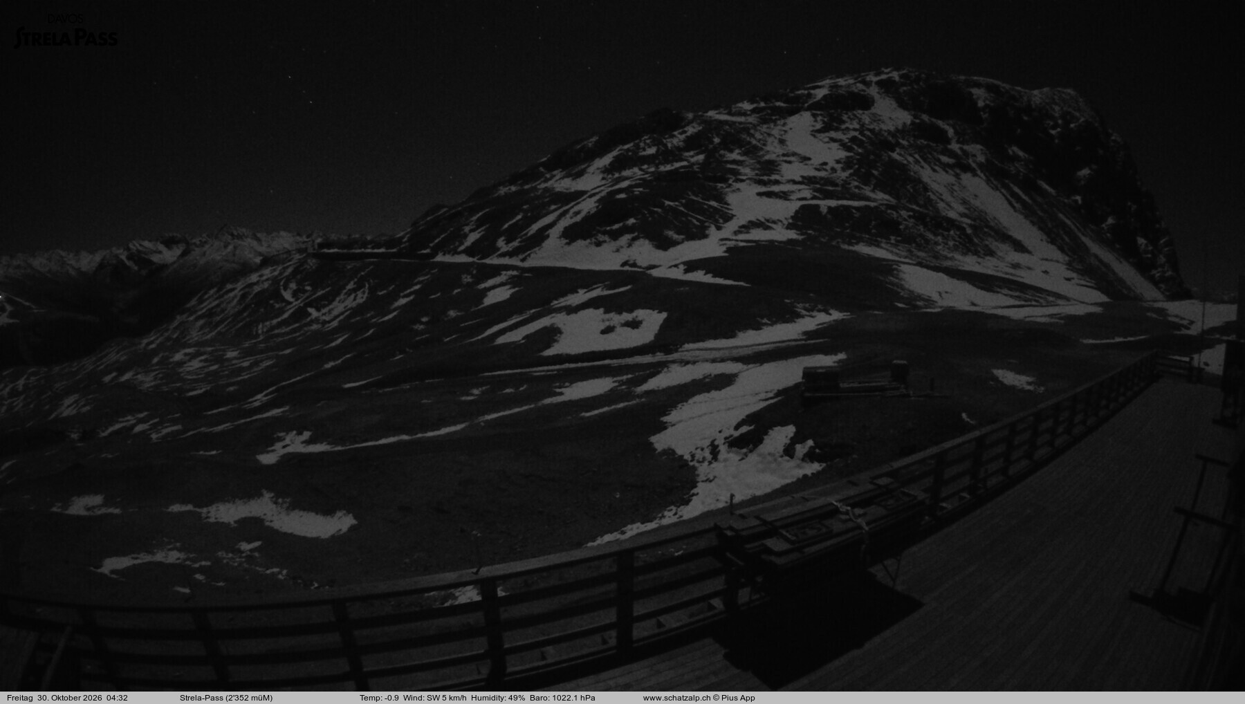 Archiv Foto Webcam Restaurant Strela Pass Schatzalp