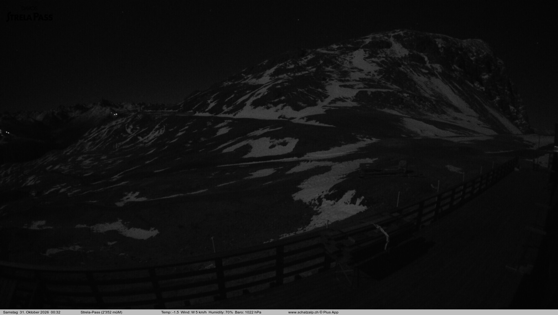 Archived image Webcam Schatzalp - Strela Pass