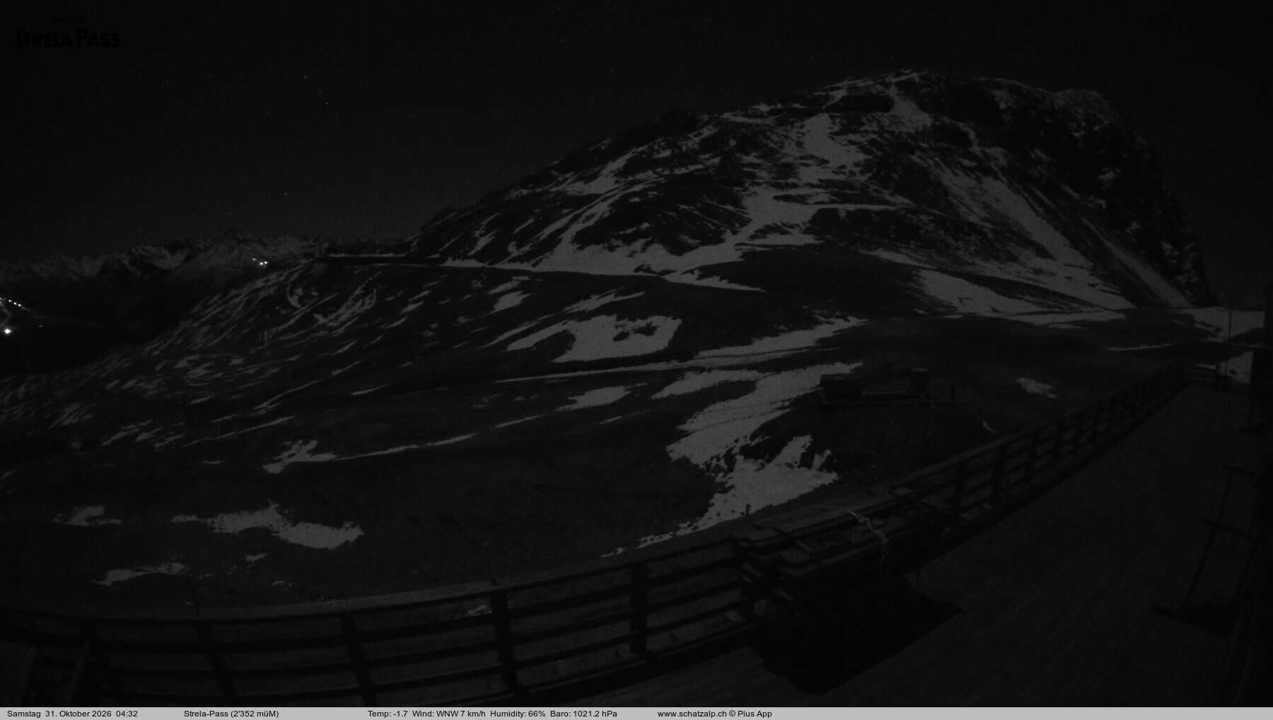 Archived image Webcam Schatzalp - Strela Pass