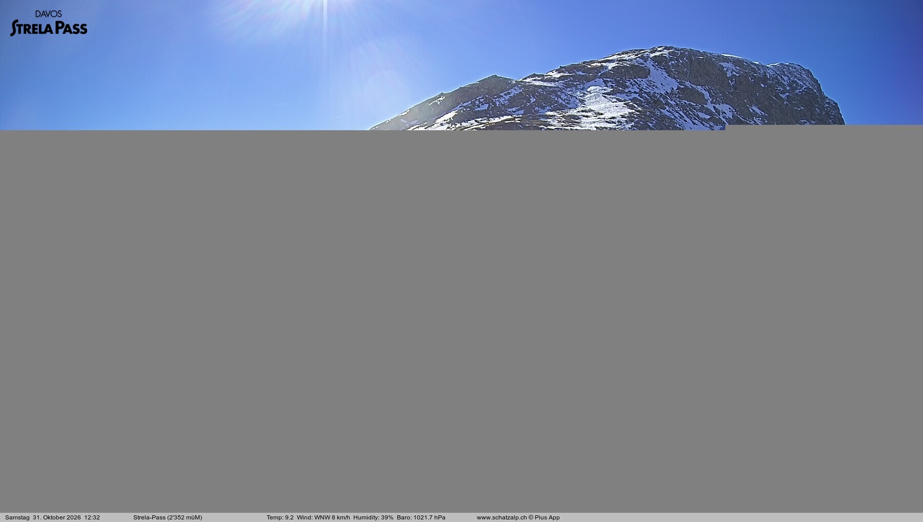 Archived image Webcam Schatzalp - Strela Pass