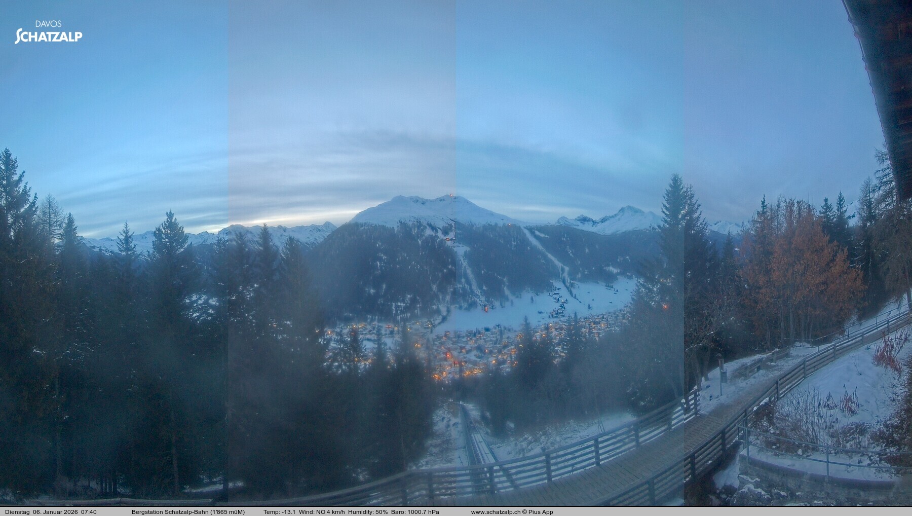 Archiv Foto Webcam Schatzalp