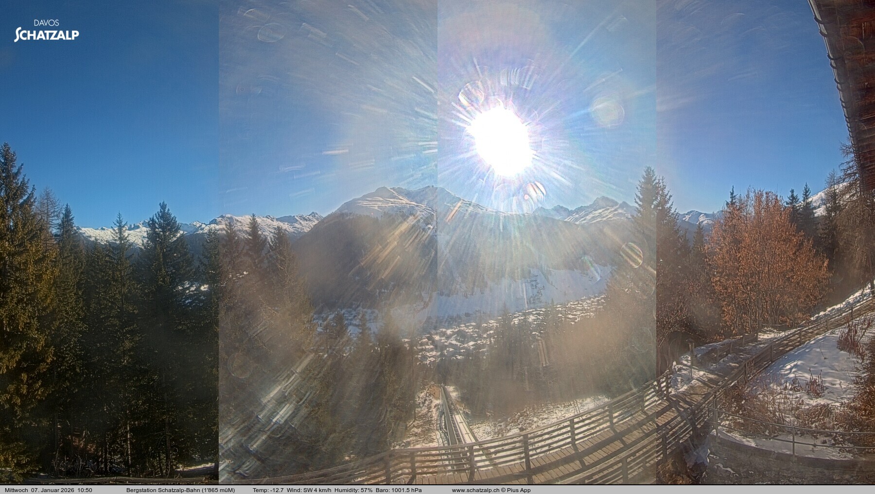 Archiv Foto Webcam Schatzalp