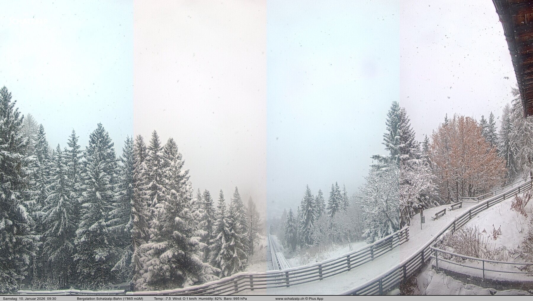 Archiv Foto Webcam Schatzalp