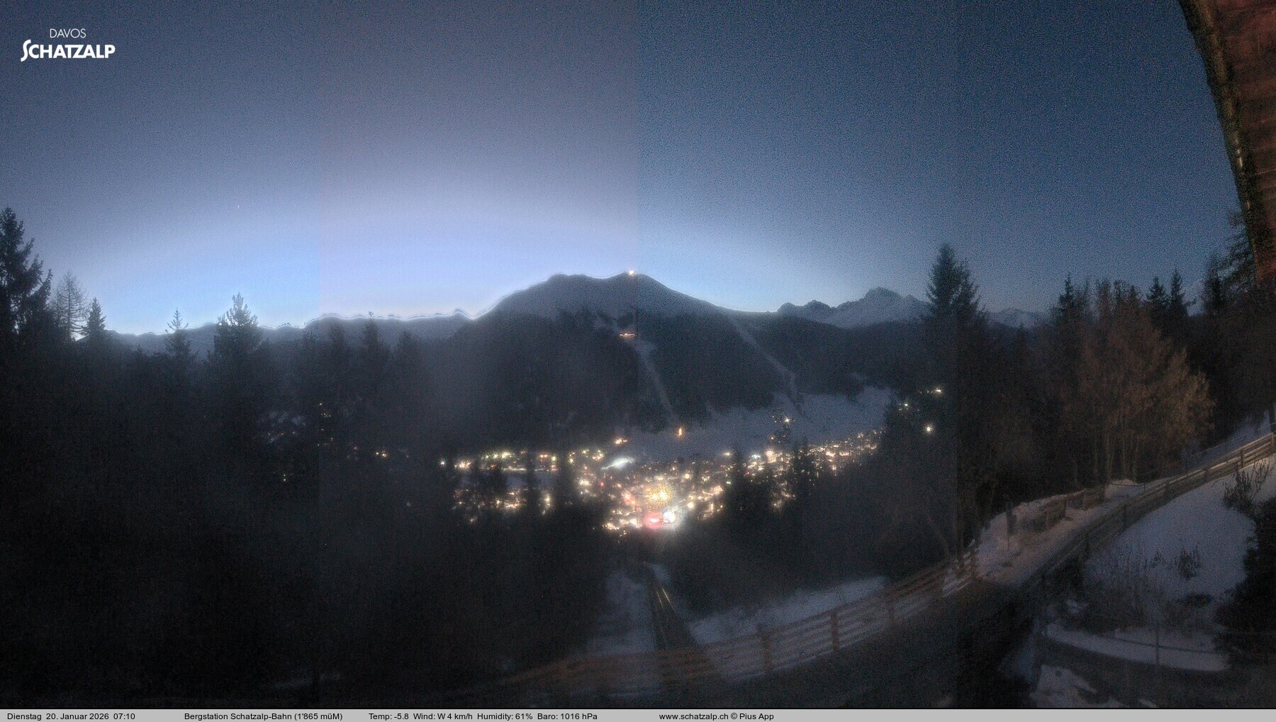 Archived image Webcam at Schatzalp