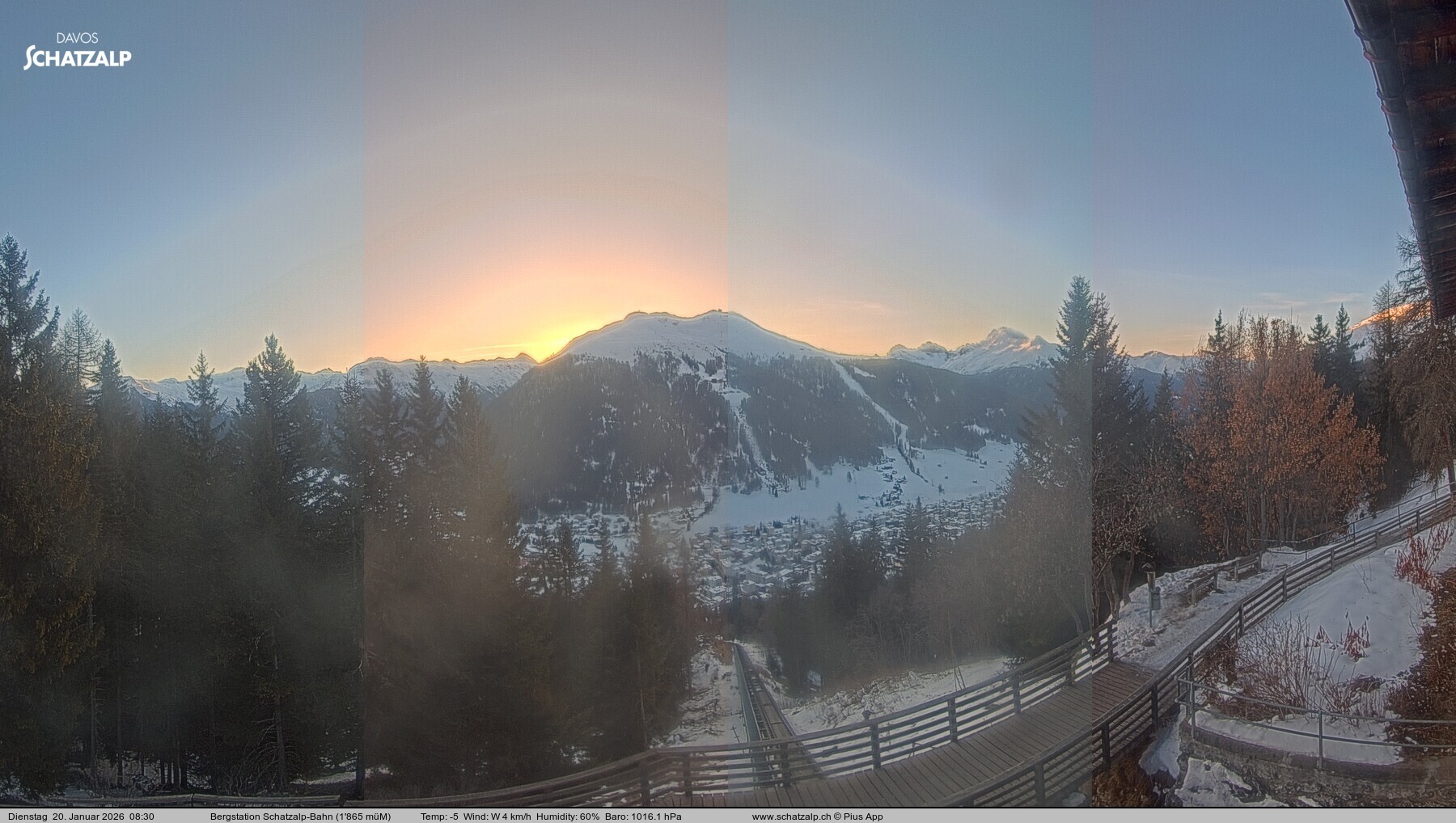 Archived image Webcam at Schatzalp