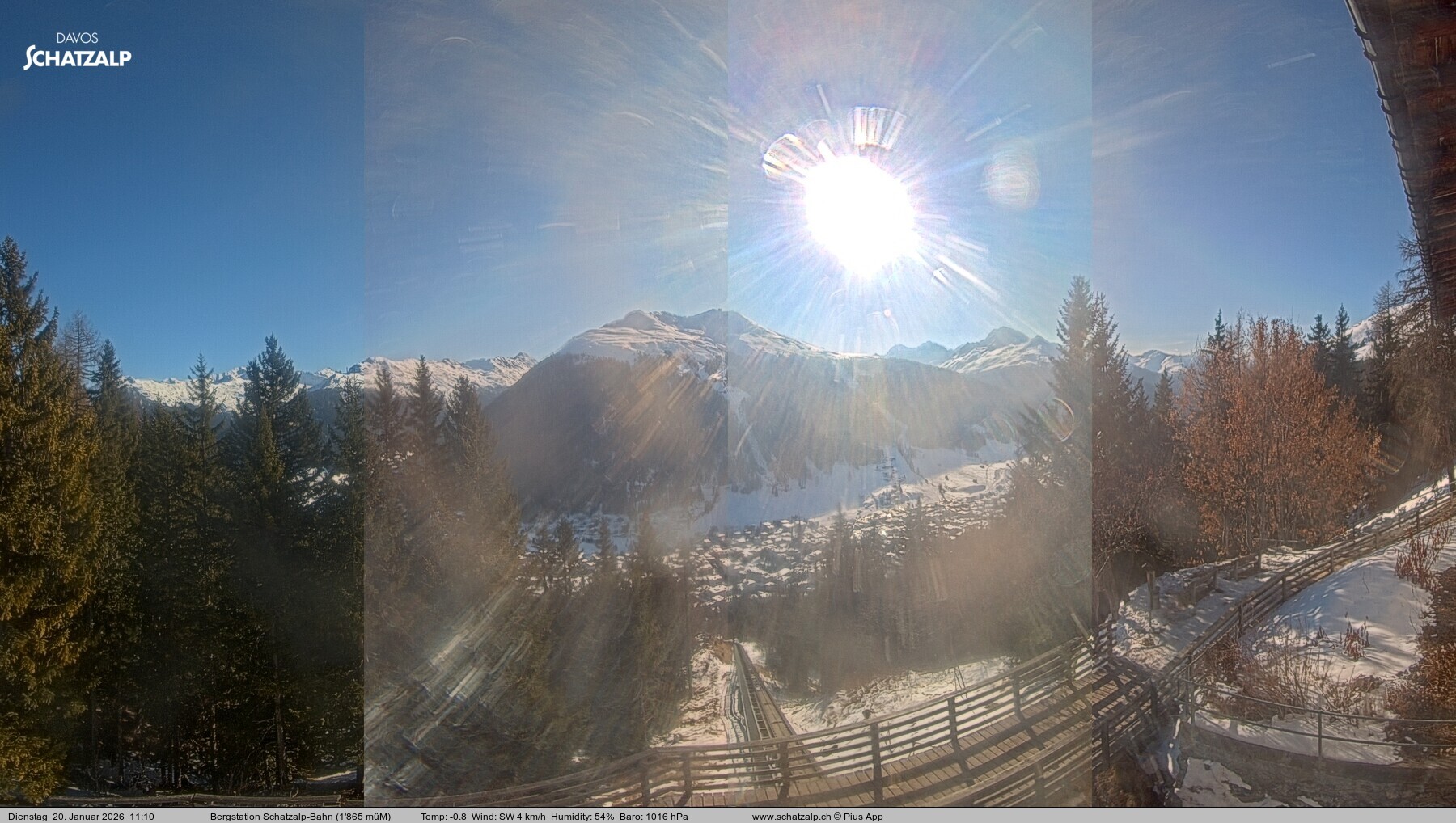 Archived image Webcam at Schatzalp