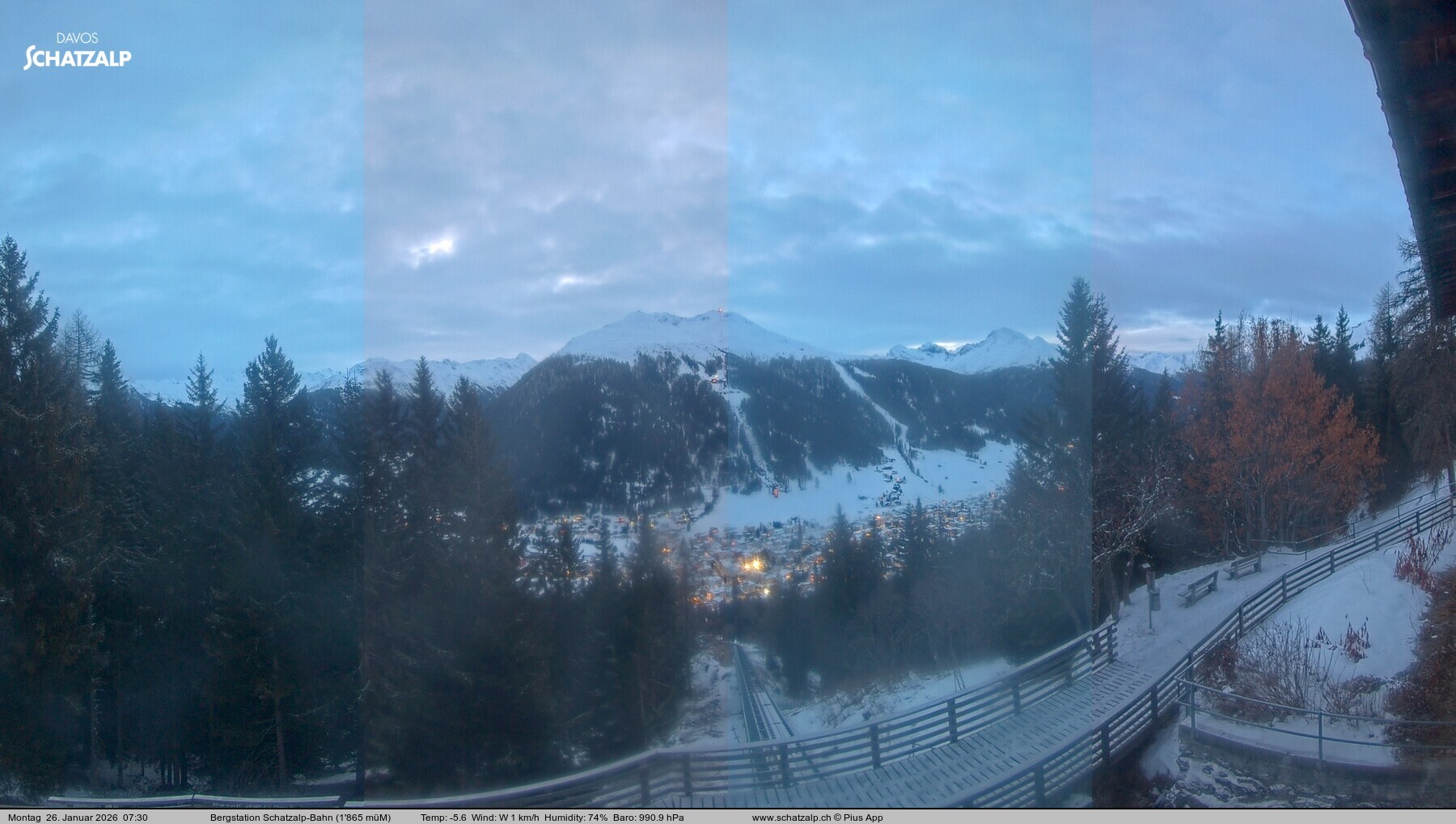 Archiv Foto Webcam Schatzalp