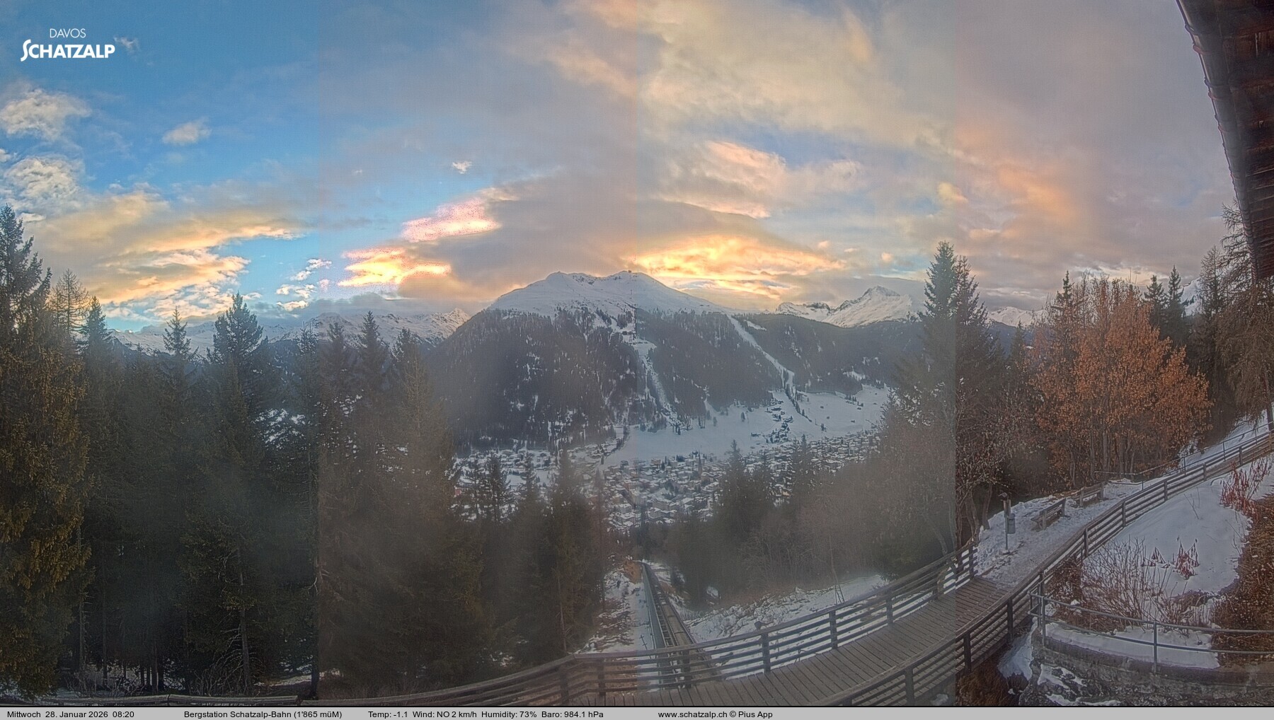 Archiv Foto Webcam Schatzalp