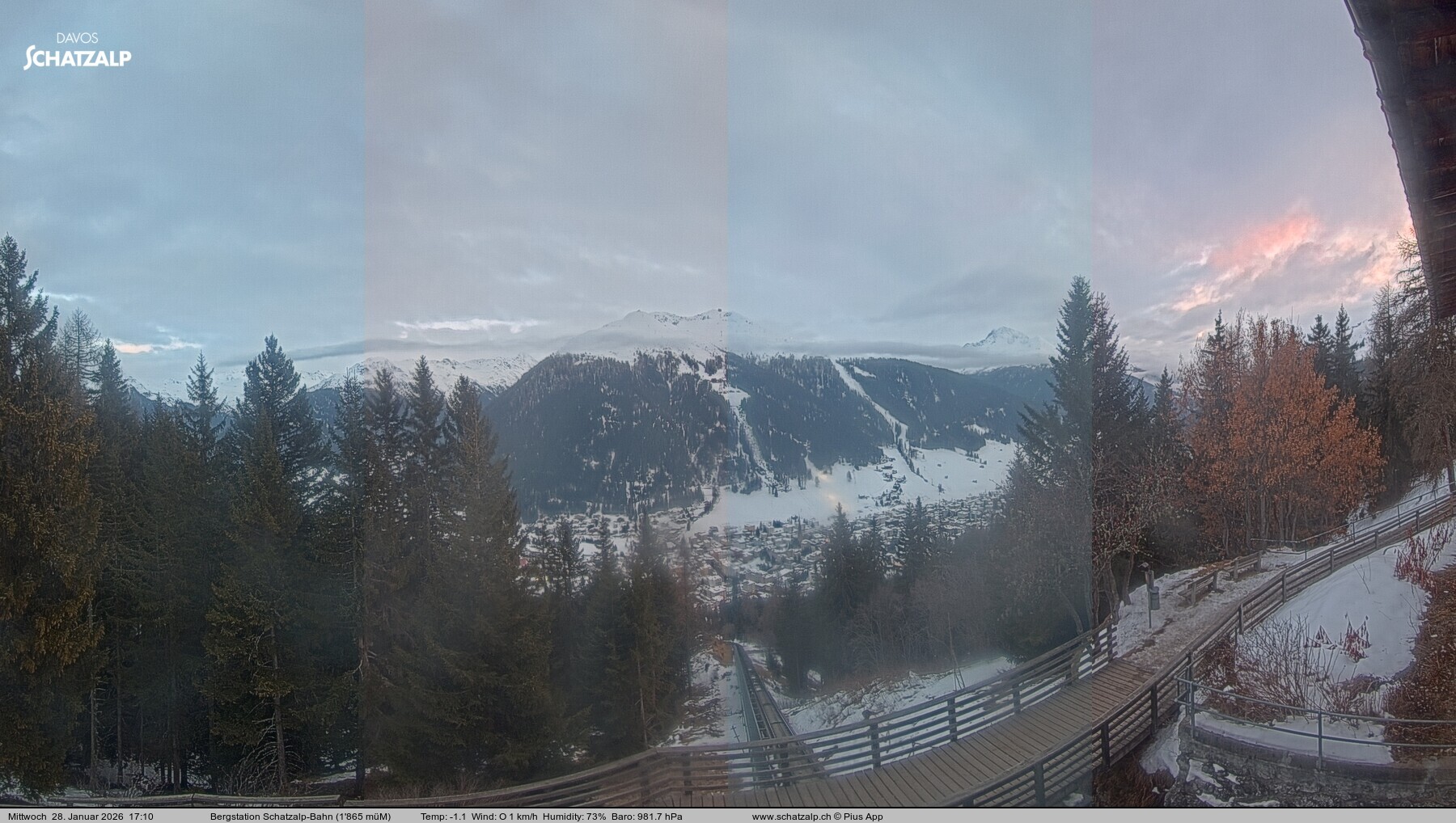 Archiv Foto Webcam Schatzalp