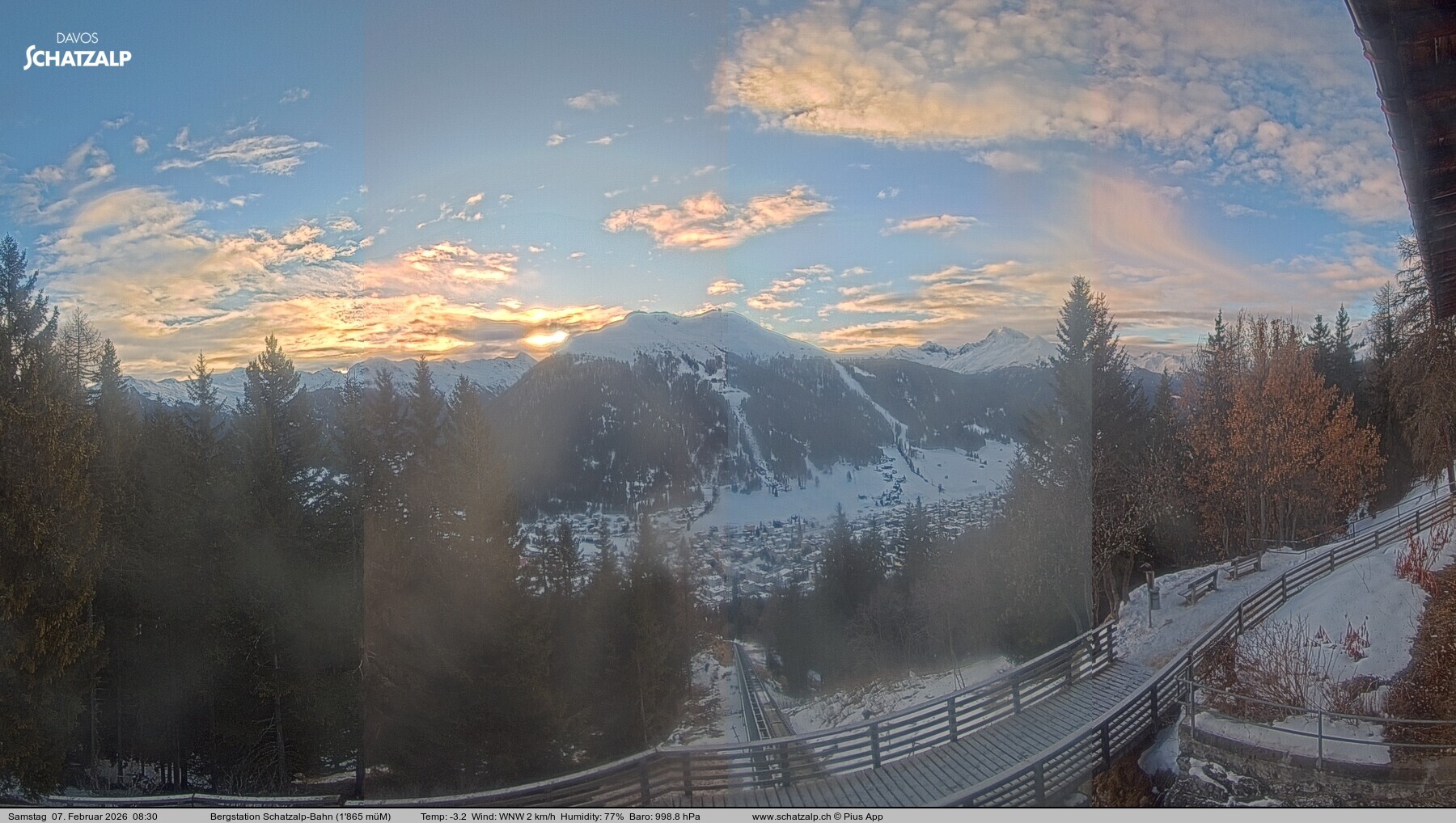 Archiv Foto Webcam Schatzalp