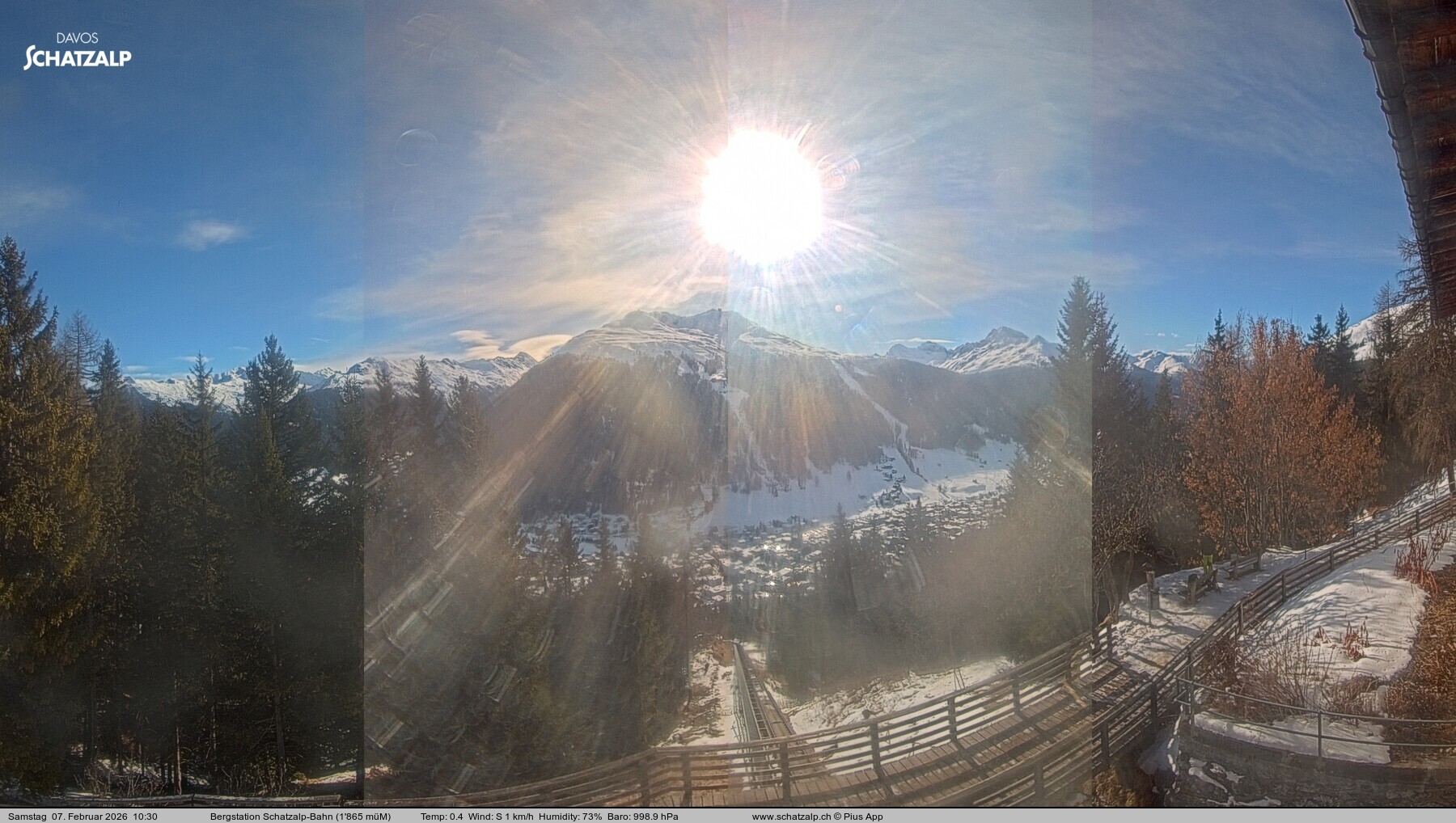 Archiv Foto Webcam Schatzalp