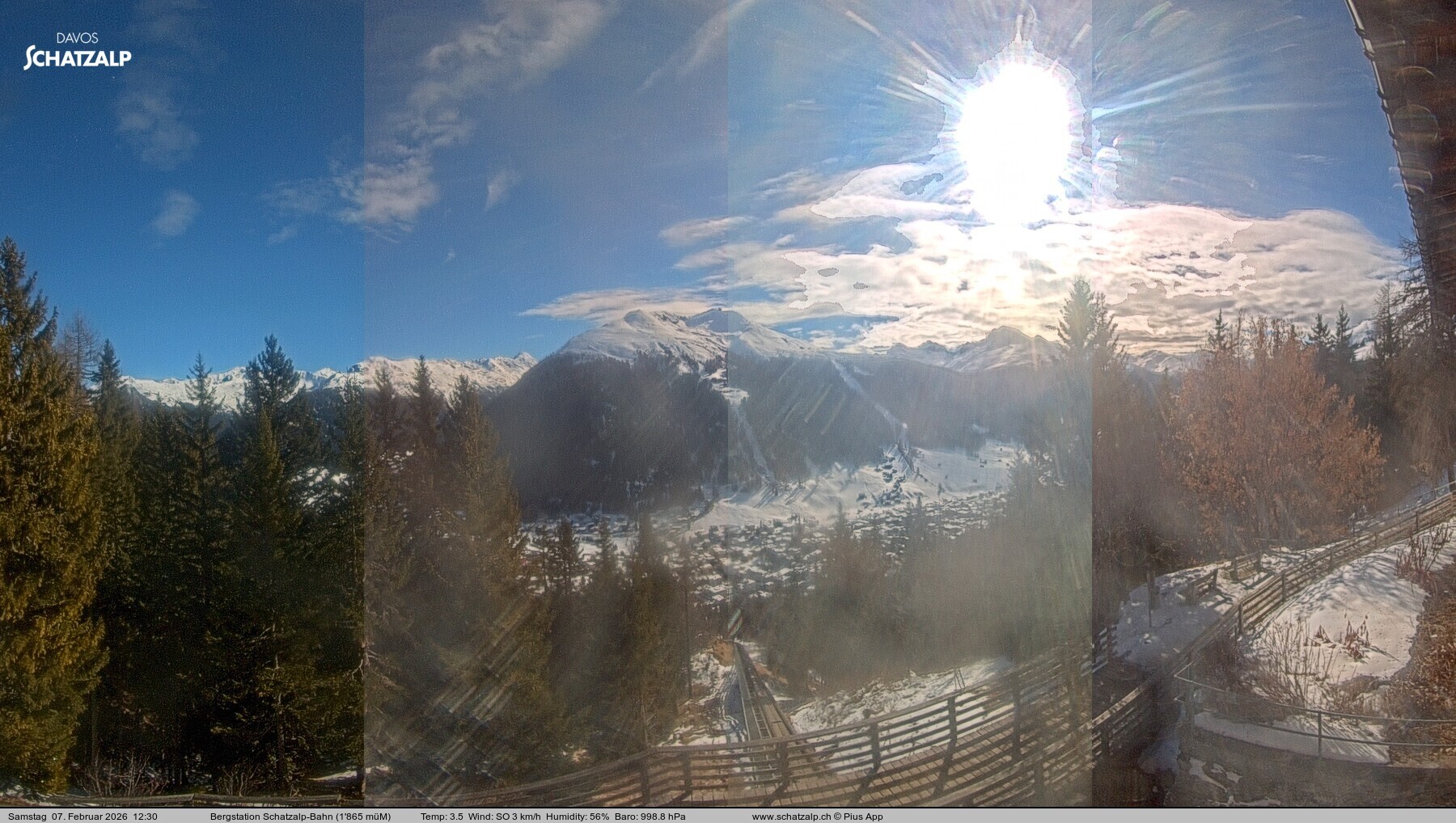 Archiv Foto Webcam Schatzalp