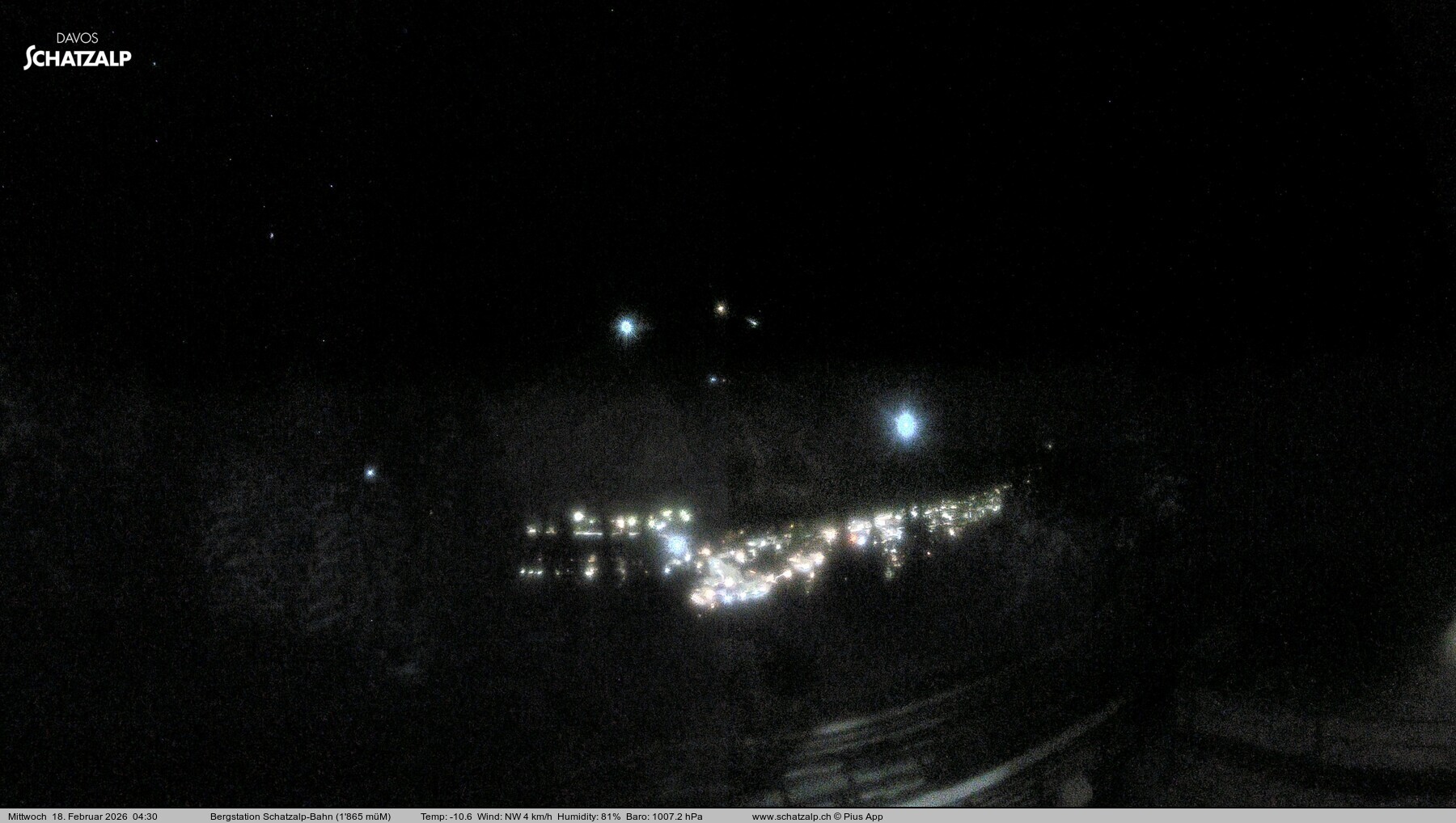 Archiv Foto Webcam Schatzalp