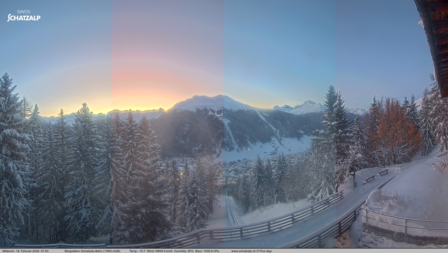 Archiv Foto Webcam Schatzalp