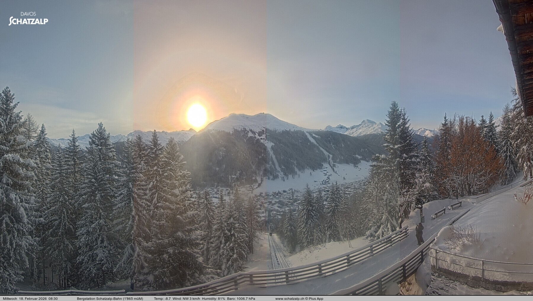 Archiv Foto Webcam Schatzalp