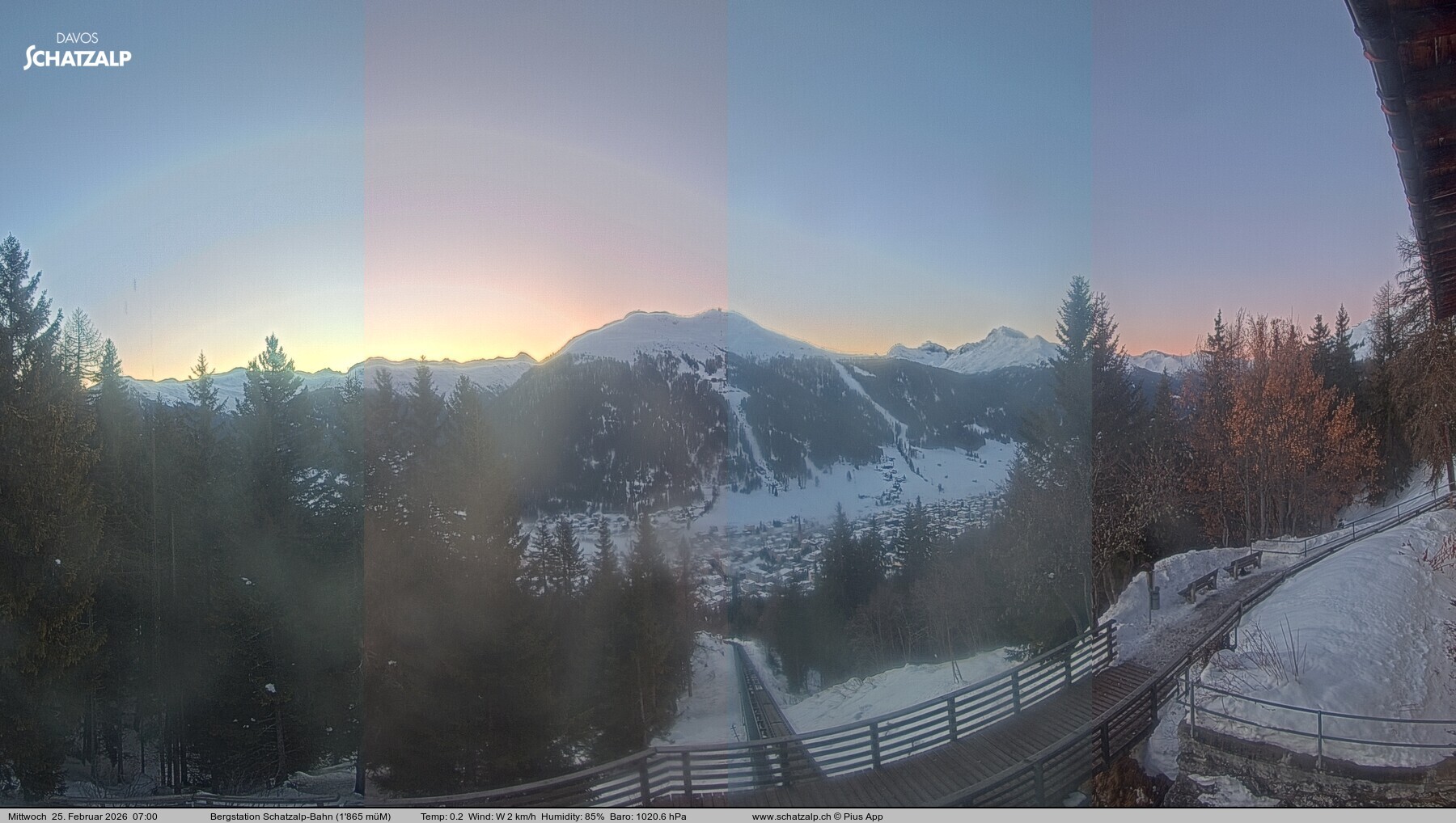 Archiv Foto Webcam Schatzalp