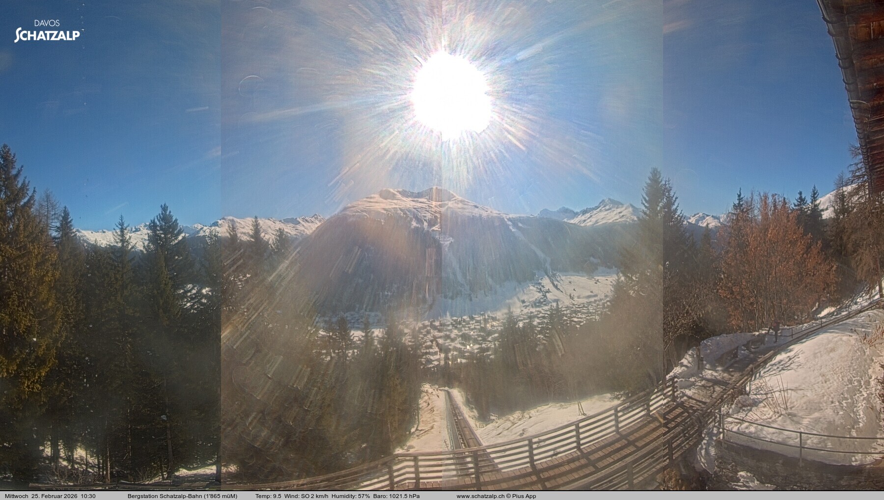 Archiv Foto Webcam Schatzalp