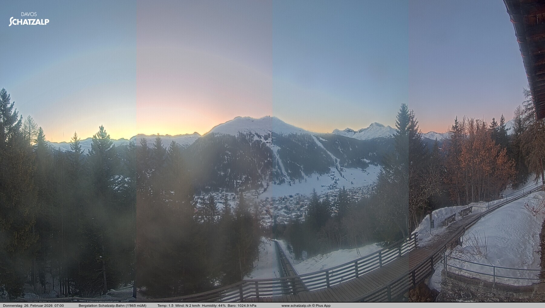 Archived image Webcam at Schatzalp