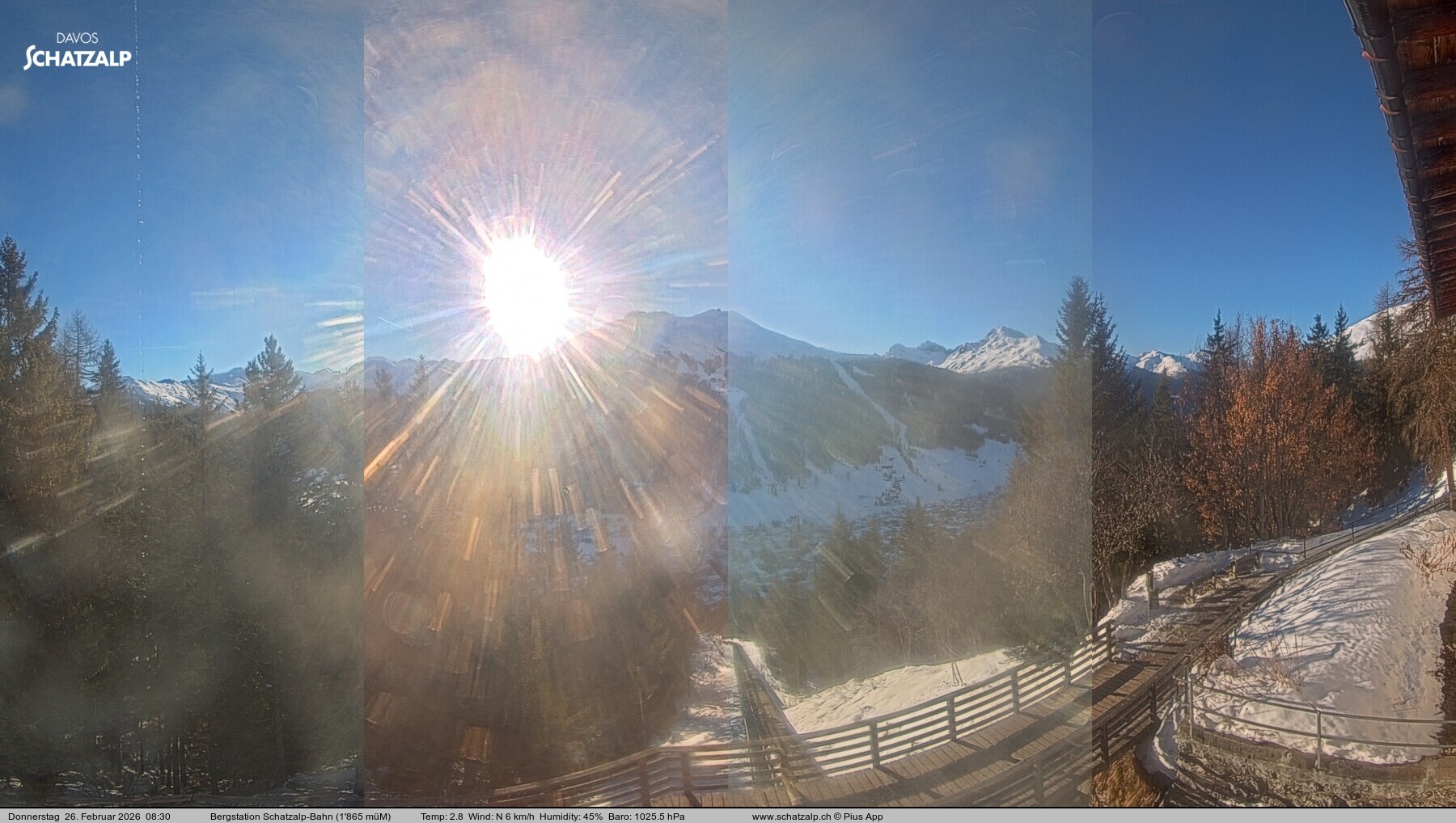 Archived image Webcam at Schatzalp