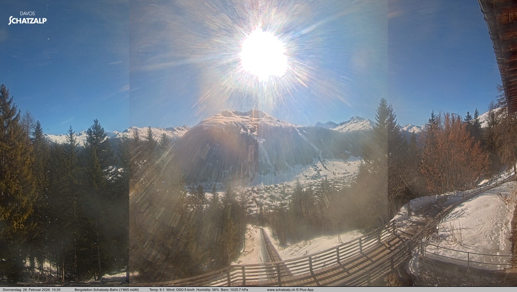 Archived image Webcam at Schatzalp