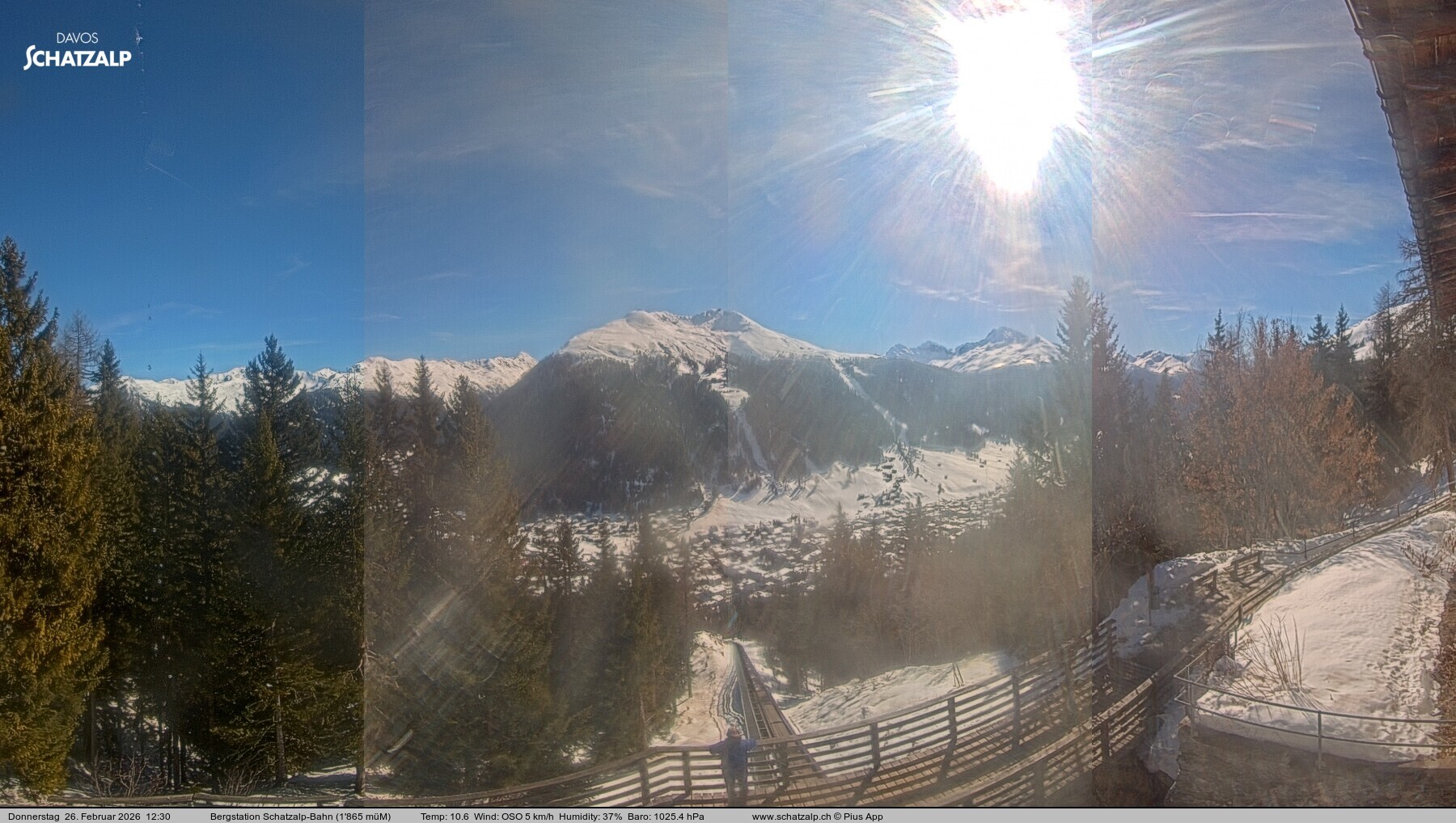 Archived image Webcam at Schatzalp