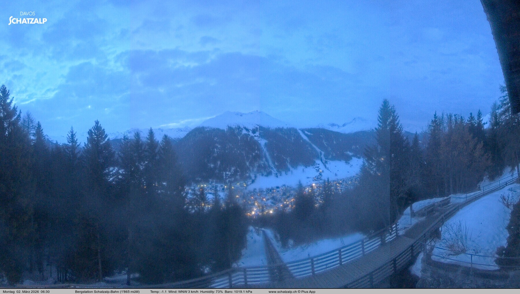 Archived image Webcam at Schatzalp