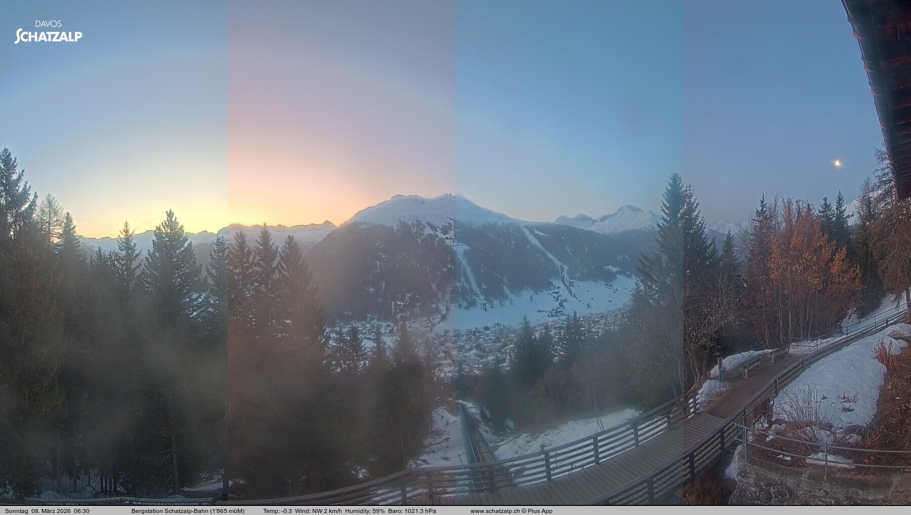 Archived image Webcam at Schatzalp