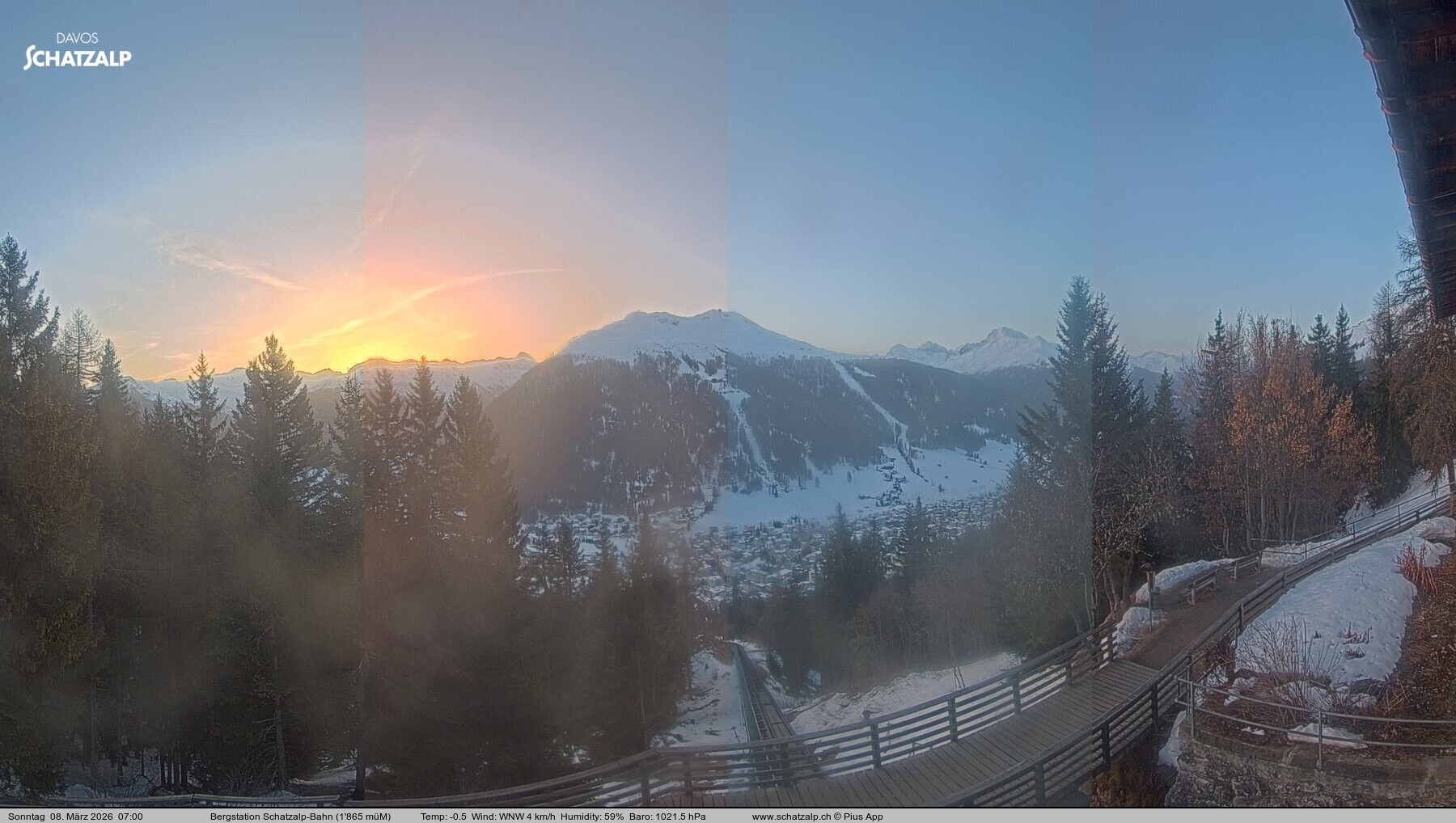 Archived image Webcam at Schatzalp