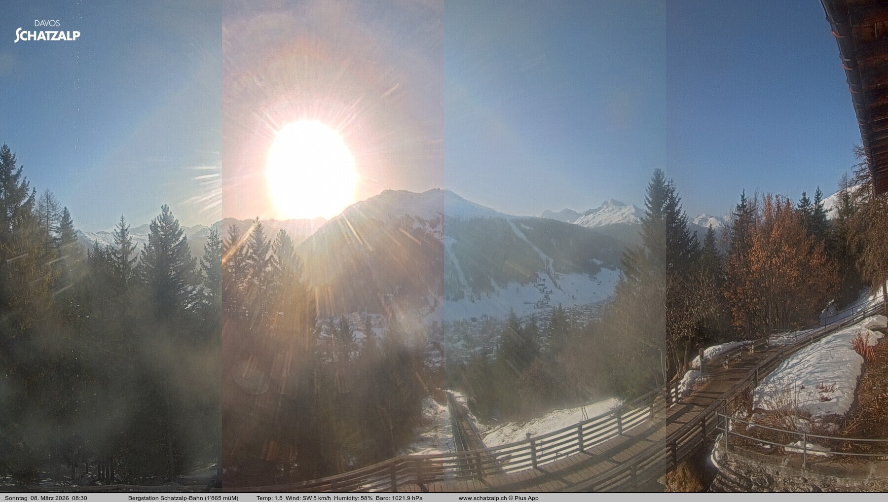 Archiv Foto Webcam Schatzalp