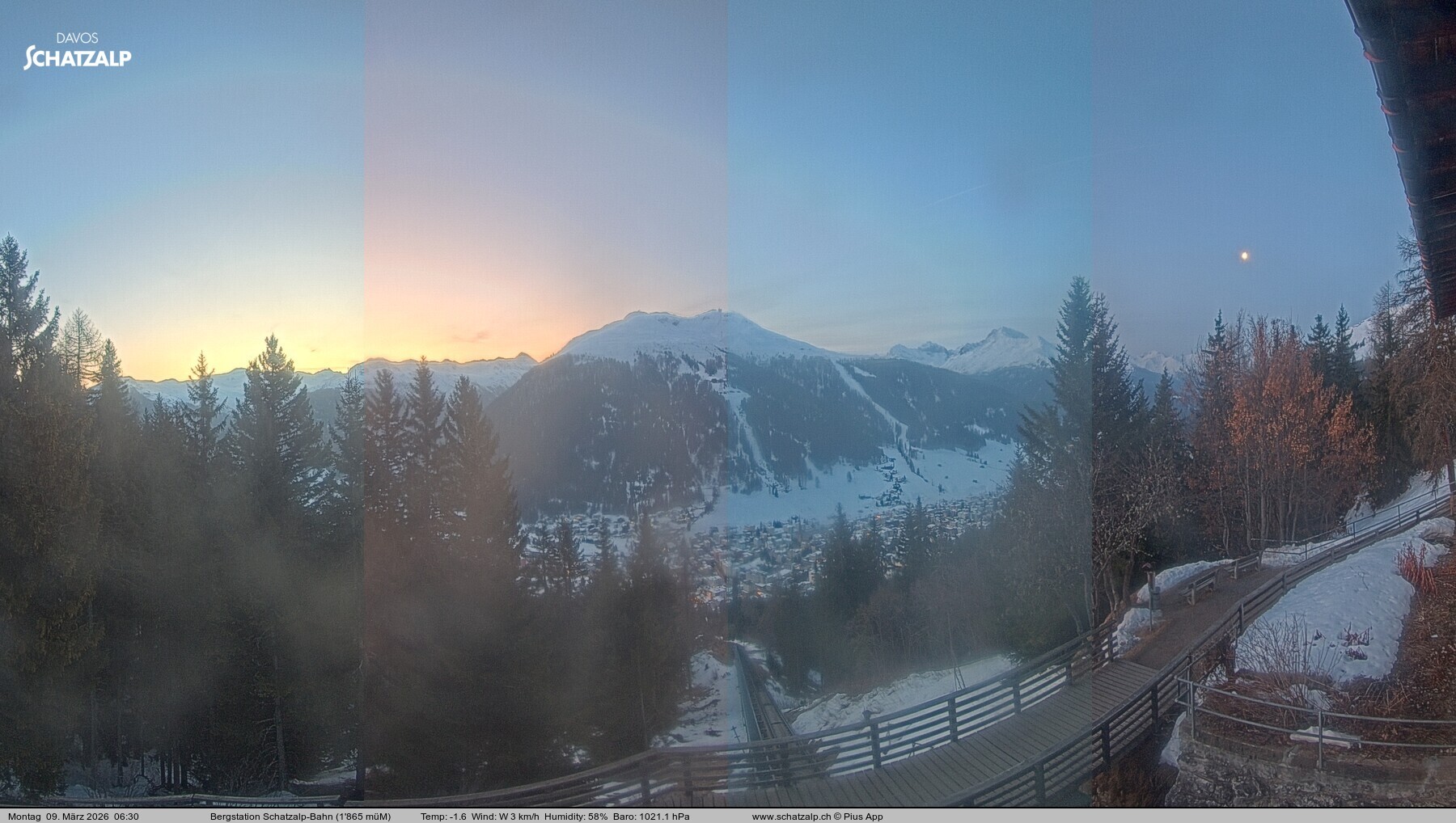 Archiv Foto Webcam Schatzalp