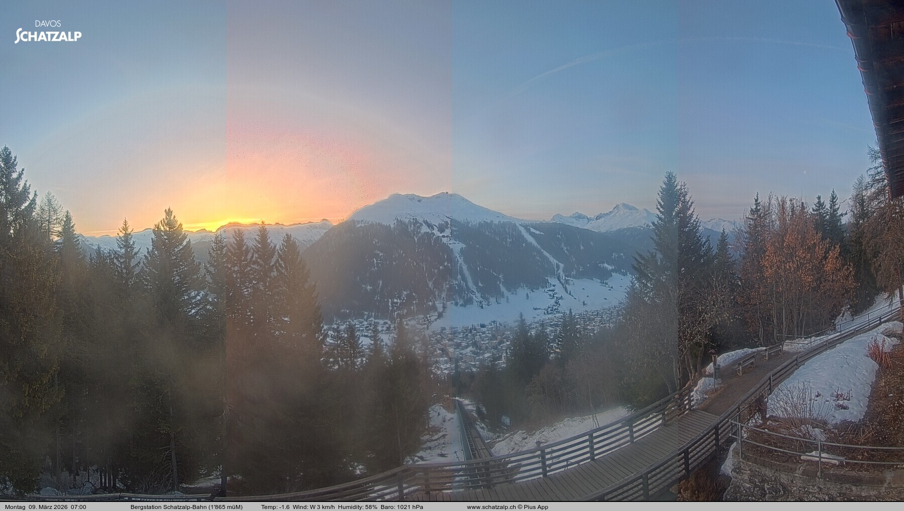 Archiv Foto Webcam Schatzalp