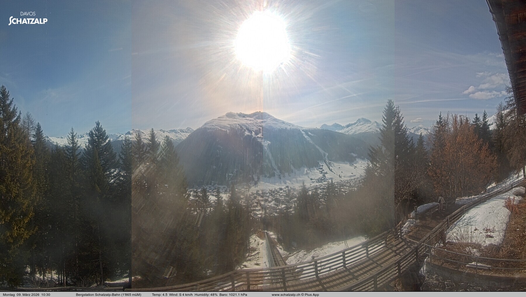 Archiv Foto Webcam Schatzalp