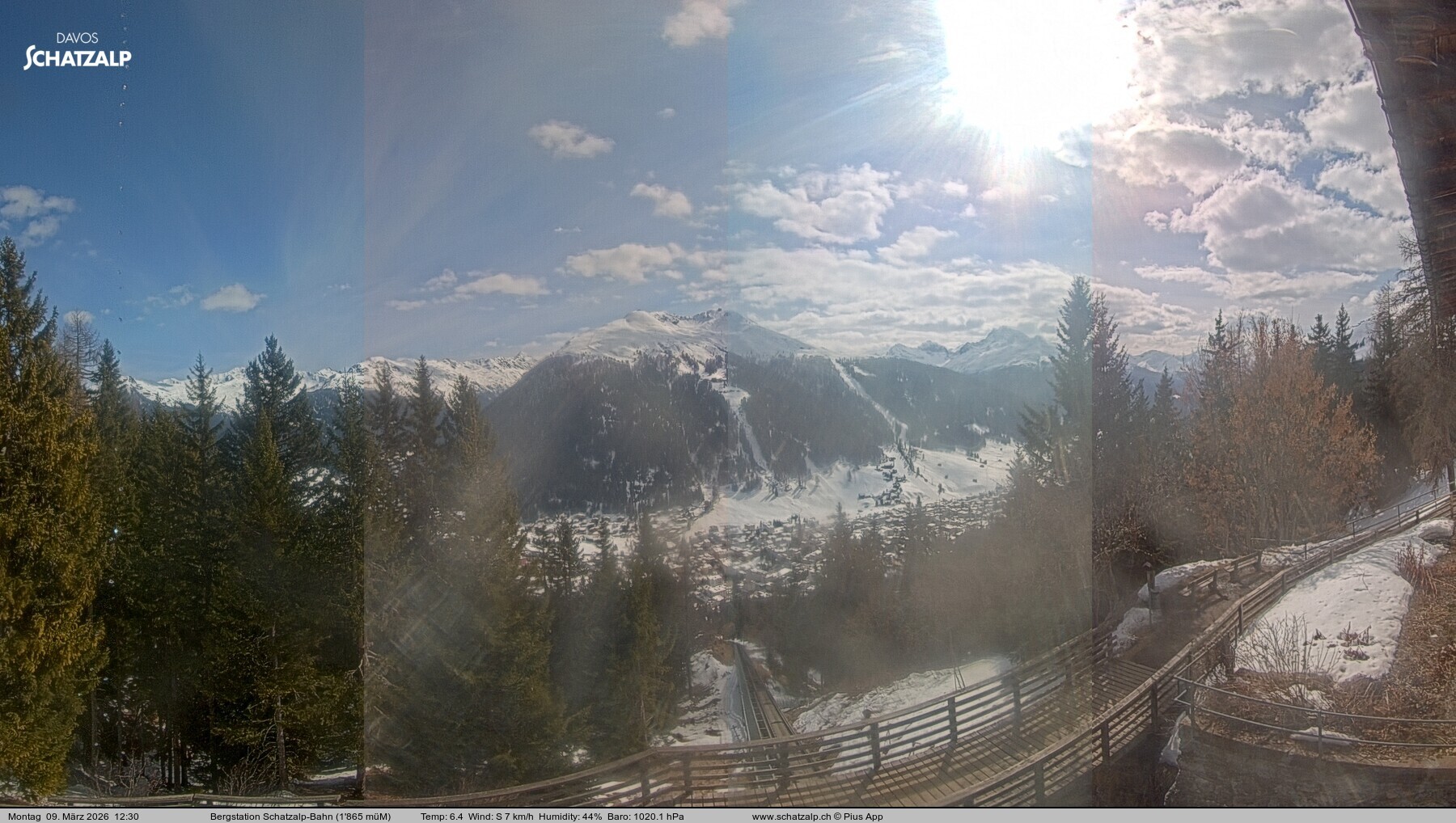 Archiv Foto Webcam Schatzalp