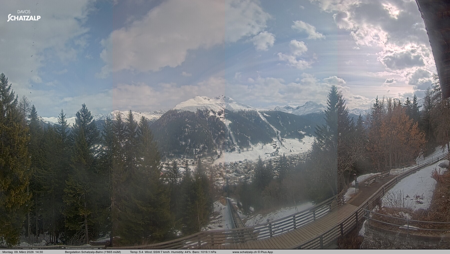 Archiv Foto Webcam Schatzalp