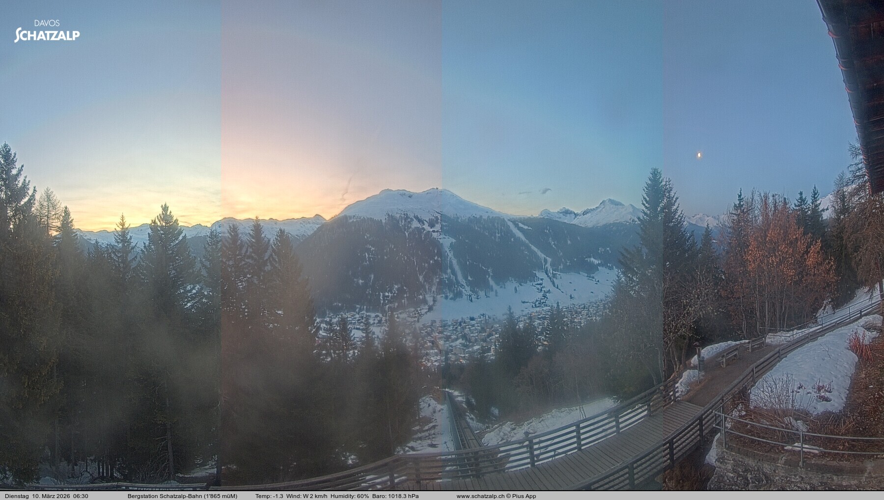 Archiv Foto Webcam Schatzalp