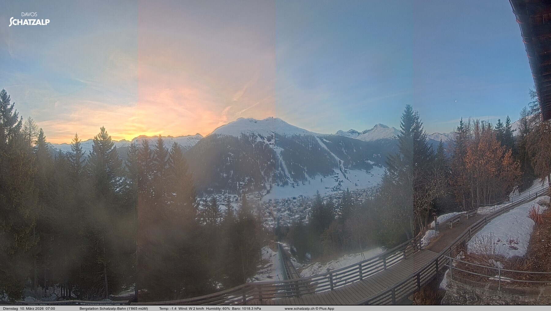 Archiv Foto Webcam Schatzalp