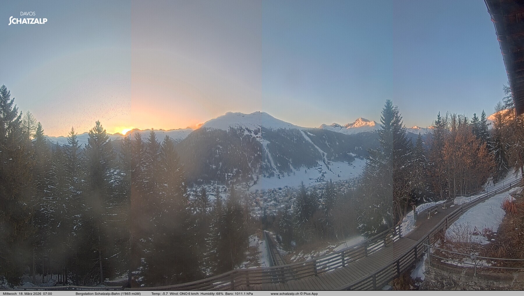 Archiv Foto Webcam Schatzalp