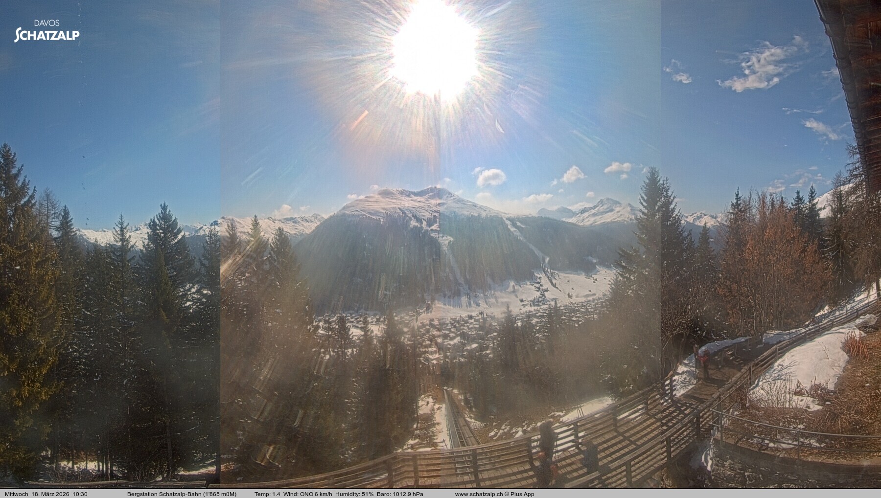 Archiv Foto Webcam Schatzalp