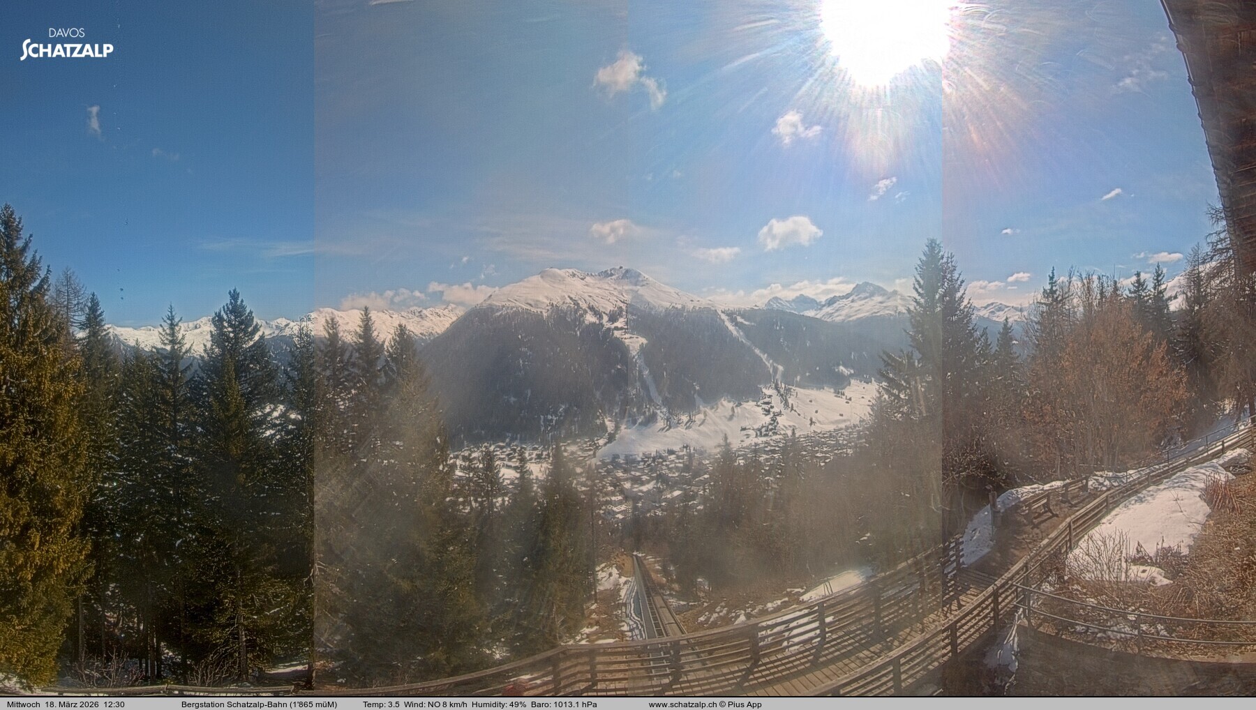 Archiv Foto Webcam Schatzalp