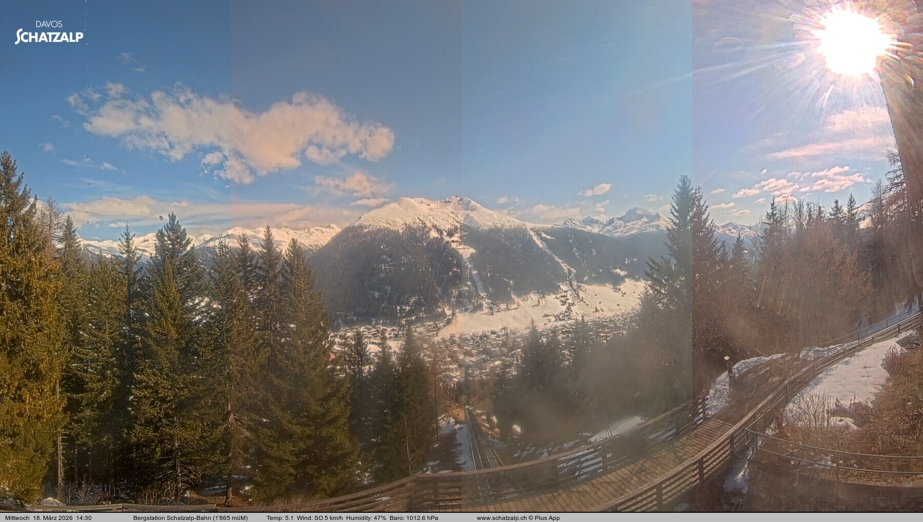 Archiv Foto Webcam Schatzalp